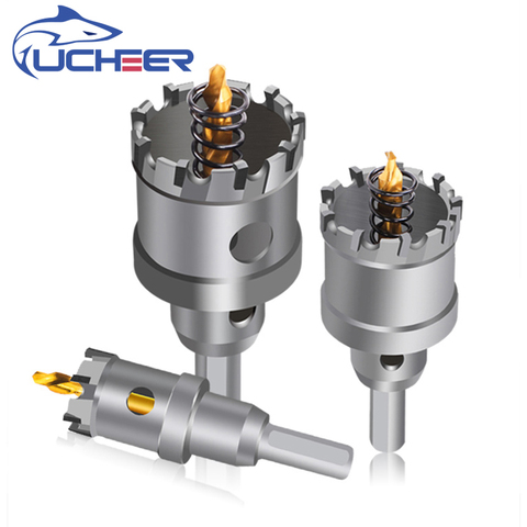 UCHEER-perforadora de acero inoxidable 14-40mm, Broca escalonada de estaño, placa de metal, abridor de calidad, Kit de corte de sierra, 1 ud. ► Foto 1/6