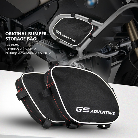 La motocicleta de accidente bares bolsa impermeable parachoques Original de herramienta de la reparación de la colocación bolsa para BMW R1200GS aventura R 1200 GS 05-12 ► Foto 1/6