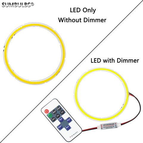 Bombilla LED COB anular, anillo de fuente de luz, 60-120mm, regulador de intensidad regulable con Chip de Ojos de Ángel, lámpara de control remoto ► Foto 1/6