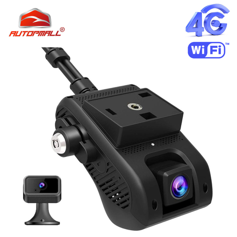 Cámara de salpicadero DVR para coche, videocámara 4G con rastreador GPS, AiVision, HD, 1080P, doble cámara, monitoreo remoto, transmisión en vivo, WiFi, punto de acceso ► Foto 1/1