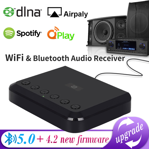 Receptor de Audio y wi-fi inalámbrico WR320 para Airplay Spotify DLNA NAS Multiroom sonido Stream Bluetooth música Audio adaptador óptico ► Foto 1/6