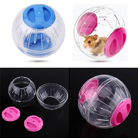 Pelota transparente transpirable sin soporte para mascotas, producto para mascotas de hámster, pelota para correr pequeña, 2 colores, plástico apto para mascotas pequeñas, 1 Uds. ► Foto 1/6