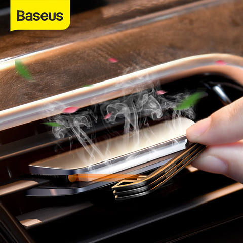 Baseus-ambientador para coche, fragancia de cerámica de Metal para accesorios de Interior de coche, Mini difusor de Coche magnético, Perfume ► Foto 1/6