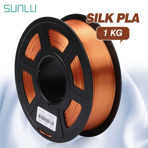 SUNLU-filamento PLA de seda, 1,75mm, 1kg, para impresora 3d, materiales de impresión 3D con textura de seda ► Foto 1/6