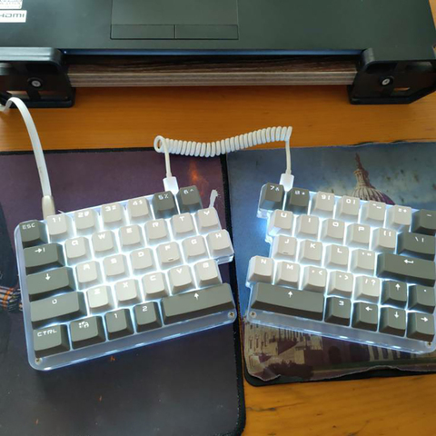 Teclado mecánico divisor Macro de 62 teclas, LED programable para concurso eléctrico, PC, portátil, Mac WIN 7, 8, 10 interruptores OUTEMU ► Foto 1/6