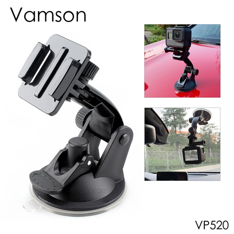 Vamson para Go Pro 8 9 7cm Accesorios coche montaje ventosa del parabrisas para Gopro Hero 9 8 7 6 5 4 para SJCAM para Yi 4K VP520 ► Foto 1/6