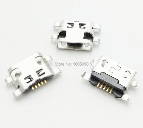 Conector de puerto de carga para Lenovo A708t S890, 100 unidades, Micro USB, placa pesada inversa 1,2, para HuaWei G7 G7-TL00 ► Foto 1/2