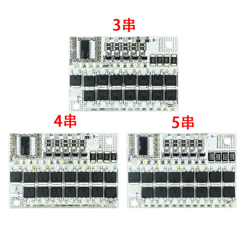 3 s 4S 5S BMS 12 V 21 V 100A Li-ion LMO ternaria circuito de protección de la batería Li- polímero equilibrio de carga Junta módulo ► Foto 1/6