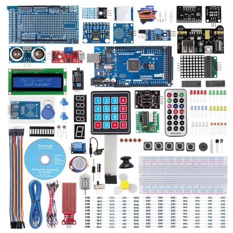 SunFounder Mega2560 R3 Project el Kit de iniciación más completo Compatible con Arduino Mega 2560 R3 Mega328 Nano, Mega2560 Board a ► Foto 1/6