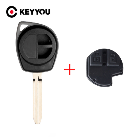 KEYYOU-carcasa de mando a distancia para SUZUKI Grand Vitara Swift, carcasa Liana Fob, 2 botones con almohadilla de llave, piezas de coche ► Foto 1/6