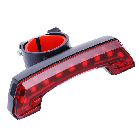 Bicicleta LED luz para bicicleta de montaña cargable del USB de la seguridad advertencia noche montar en bicicleta accesorios de luz láser de luz roja ► Foto 1/4