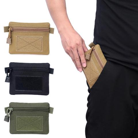 EDC Molle-Cartera portátil para viaje, acampar o senderismo, billetera impermeable con cierre, de estilo militar a la cintura ► Foto 1/6