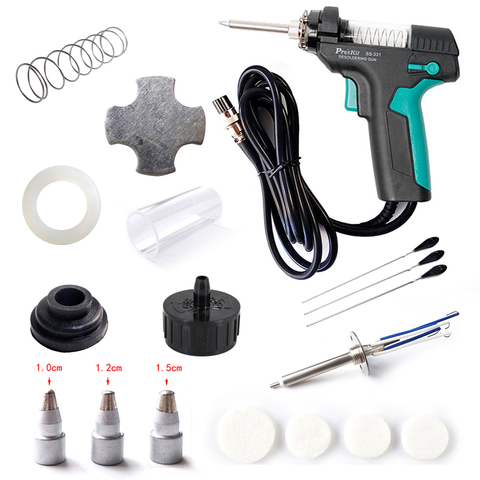 Pro'sKit SS-331H ESTACIÓN DE desoldadura eléctrica pistola de estaño succión bomba de estaño accesorios filtro boquilla de tubo calentador de aguja ► Foto 1/6
