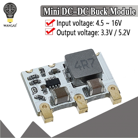 Mini convertidor Buck de DC-DC 4A, 6V-16V, 9V, 12V a 5V, 3,3 V, módulo regulador de voltaje de reducción, eficiencia 98% ► Foto 1/6