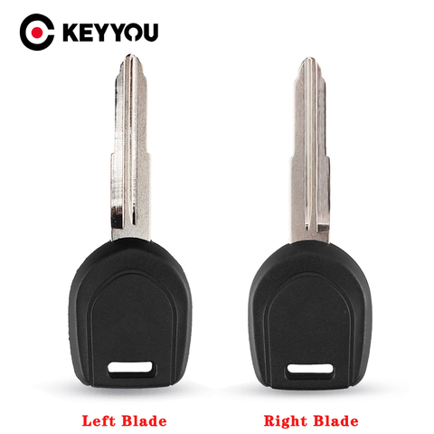 KEYYOU-carcasa de llave remota para coche Mitsubishi, carcasa derecha/izquierda para llave remota de transpondedor de coche Mitsubishi Colt Outlander Mirage Pajero sin Chip ► Foto 1/6