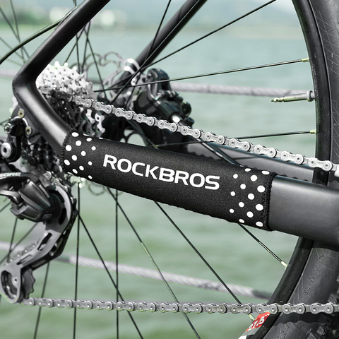 ROCKBROS bicicleta marco Protector ultraligero MTB cuadro de bicicleta de carretera protección cadena horquilla trasera guardia cubierta a cubierta de la cadena negro ► Foto 1/6