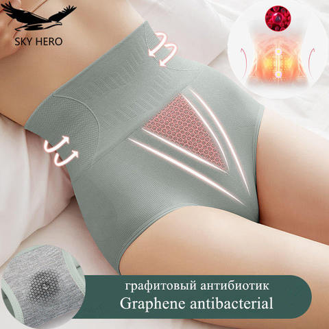 Bragas con filtro para mujer, pantalones cortos femeninos, ropa interior de algodón de cintura alta, Sexy, para la menstruación, 3 unids/lote ► Foto 1/6