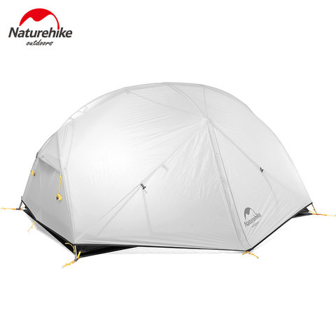 Naturehike-Tienda de campaña ultraligera Mongar, accesorio de doble capa impermeable de viaje y senderismo, equipo con alfombra para 2 personas, 20D ► Foto 1/6