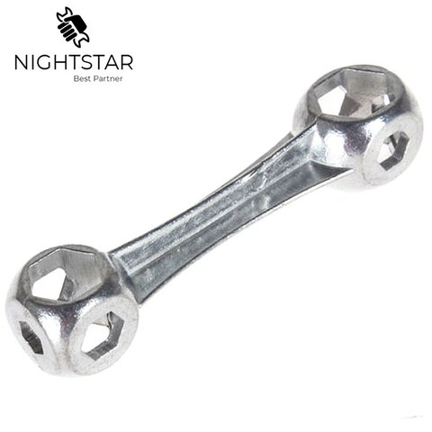 Llave hexagonal de 6-15mm, herramienta manual portátil de hueso pequeño, llavero de regalo, herramientas de carpintero 10 en 1 ► Foto 1/3