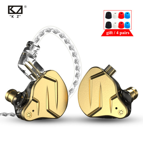 Auriculares KZ ZSN PRO X 1BA 1DD híbridos de alta fidelidad de Metal en la oreja, auriculares de bajo, auriculares deportivos con cancelación de ruido, auriculares KZ ZSTX ZSX ZS10 PRO T2 ► Foto 1/6