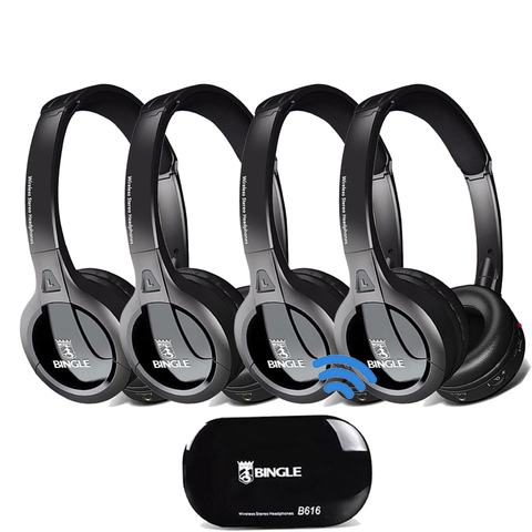 Auriculares universales para Samsung,LG,TCL,Xiaomi,Sony,Sharp,Levono,Honor TV, transmisor de Audio inalámbrico de 2,4G, paquete de 4 Uds. ► Foto 1/6