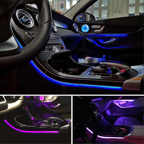 Lámpara de luz ambiental de 3/12/64 colores para Mercedes benz Clase C GLC C260 GLC C180, actualización para W205 ► Foto 1/6