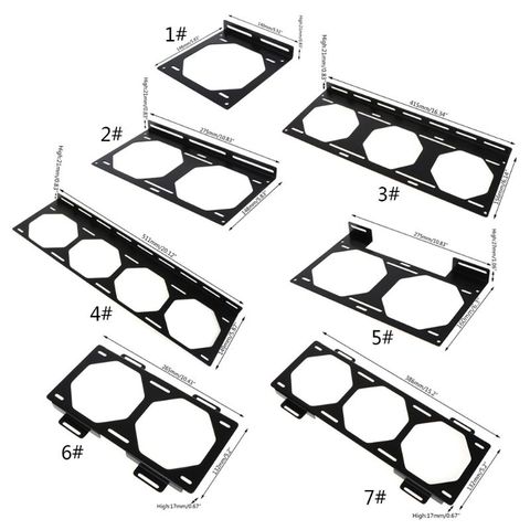 Soporte de ventilador para radiador 240, enfriador de agua para 12/14CM, funda de ordenador externa, disipador térmico, dispositivo X6HA ► Foto 1/5