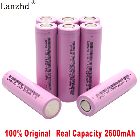 2022 nuevas baterías originales 3,7 V ICR18650 para samsung 18650 26F baterías recargables Li-ion 2600mAh para uso de linterna (1-8 uds) ► Foto 1/4