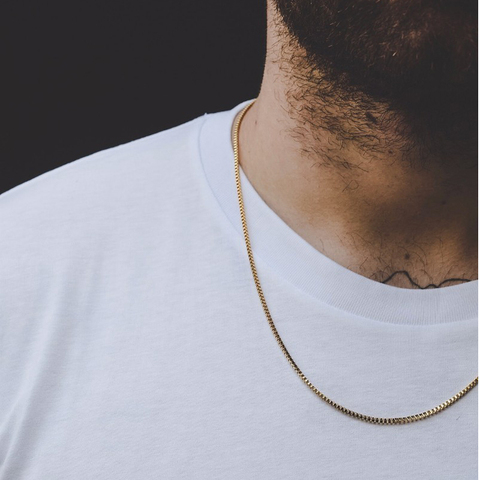 Collar de cadena para hombres y mujeres, de acero inoxidable, estilo surtido, caja de serpiente de trigo, Cuba, 2-6MM de ancho ► Foto 1/6