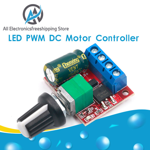 Módulo regulador de Control de controlador de velocidad del Motor de CC PWM, 4,5-35V, 90W, con función de interruptor 5A, tablero atenuador LED de 20KHz ► Foto 1/6