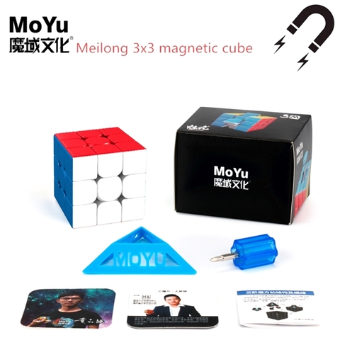 2022 Moyu Meilong 3x3x3 cubo mágico magnético 3x3x3 Cubo de velocidad Moyu cubo 3x3 rompecabezas profesional juguetes para niños regalo Juguetes 2022 Moyu Meilong 3x3x3 Magnetic Magic Cube 3x3x3 Speed Cube Moyu cube ► Foto 1/6