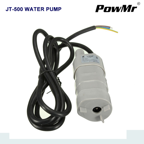 Bomba de agua sumergible, 6V, 12V, CC, IP68, 600L/H, alta calidad, 17W, micromotor de tres cables, JT-500, ROHS, para acuario Solar ► Foto 1/5