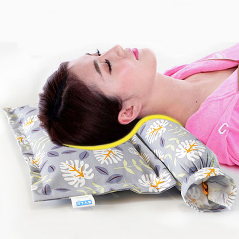 Almohada Cervical de alforfón, almohada para fisioterapia, mantel áspero extraíble de tracción Cervical, almohada para el hogar saludable para el cuello ► Foto 1/6