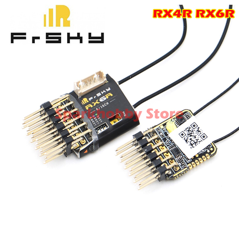 Receptor de telemetría Original FrSky RX4R RX6R 6/16 diseñado para deslizadores salida 6 pwm ultra pequeña y súper ligera ► Foto 1/6