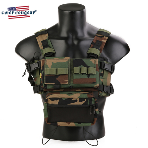 EmersonGear-aparejo de pecho MK3, chaleco táctico, Micro lucha, portador de placa de caza Modular, Airsoft, ejército Militar, Mag, armadura Multicam ► Foto 1/6