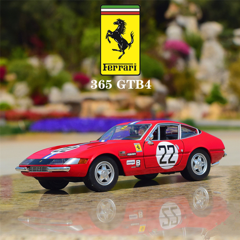 Bburago 1:24 FERRARI 365 GTB4 Competizione 1st series Coche en miniatura de aleación recoger los regalos de juguete ► Foto 1/6