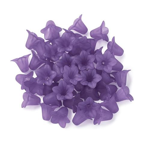 Pandahall 50 Uds acrílico transparente esmerilado cuentas flor 5 Petal para fabricación de joyería DIY pulsera collar tocado encontrar 16mm ► Foto 1/6