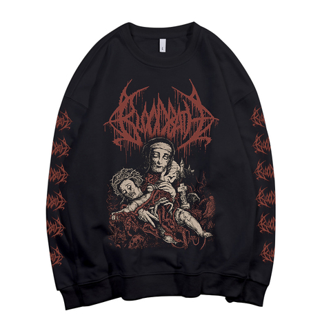 Sudadera con capucha rock de 2 diseños de banda sueca BLOODBATH, sudadera heavy death metal, sudadera rocker streetwear polar ► Foto 1/6