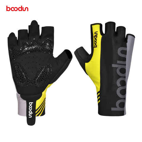 BOODUN-guantes de ciclismo a prueba de golpes para hombre y mujer, Guantes de bicicleta de carretera transpirables, antideslizantes, elásticos, para ciclismo de montaña ► Foto 1/6