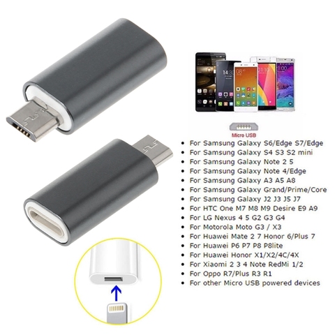 Convertidor de adaptador macho de conector hembra a Micro USB de 8 pines para teléfono móvil Android ► Foto 1/6