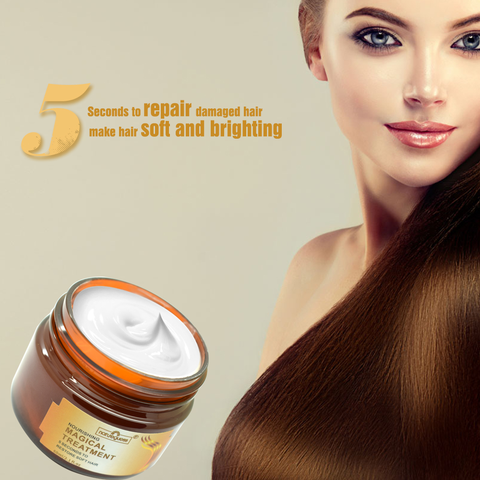 Mascarilla mágica y nutritiva para el cabello, 5 segundos de reparación de daños, restauración de cabello suave, 60ml, tratamiento de queratina y cuero cabelludo, condición capilar ► Foto 1/6