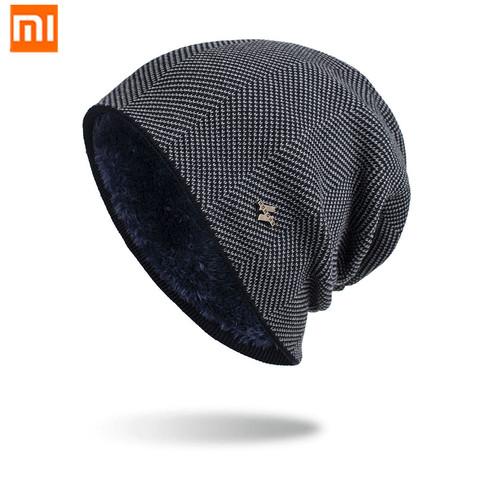 XiaoMi mijia new sombrero de lana plus para hombre, sombrero de lana de punto estándar de hierro H cómodo, cálido y resistente al frío ► Foto 1/6