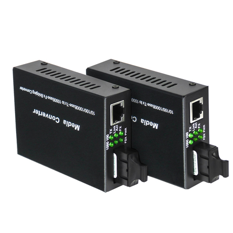 10/100/1000 m convertidor de medios de Fibra óptica Gigabit SC Rj45 solo modo Duplex Ethernet Fibra óptica interruptor transceptor 20 40 km ► Foto 1/5