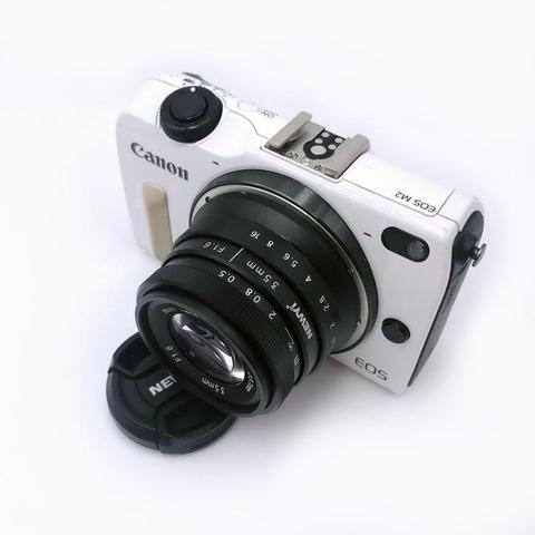 De 35mm F1.6 lente para Canon EOS M M50 M100 M6 SONY A6000 A6300 Fujifilm FUJI X-T1 X-T100 Olympus Panasonic Micro Cámara 4/3 ► Foto 1/6