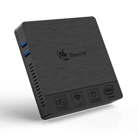 Beelink BT4 Intel Atom Quad Core X5-Z8500 Windows10 Mini PC 1000M lan AC dual WiFi HD pantalla VGA mini pc para oficina media tv box ► Foto 1/6