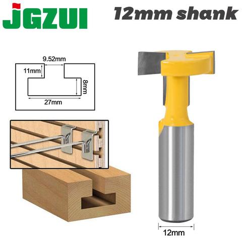 1 Uds de alta calidad t-slot & t-track Router de ranuras Bit - 12mm caña para trabajar la madera cincel cortador precio al por mayor ► Foto 1/6