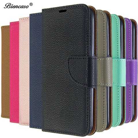 Litchi funda para Nokia 3,4, 2,4, 2,3, 5,3, 1,3 de Color sólido Tarjeta de la ranura de la cartera fundas con tapa para Nokia 1 Plus 2,1, 3,1, 5,1, 2,2, 3,2, 6,2, 7,2 ► Foto 1/6