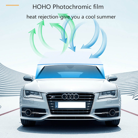 HOHOFILM-película fotocrómica VLT para ventana de vidrio para el hogar, parasol inteligente controlado ópticamente, accesorios para ventana de coche, 45%-75% ► Foto 1/6