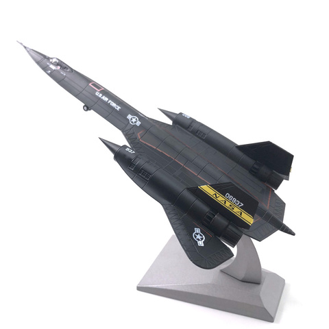 Avión de reconocimiento Lockheed SR-71 Blackbrid, modelo de avión USAF Nsmodel de Metal 1:144 ► Foto 1/6