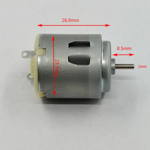 Mabuchi R260 redondo de Metal precioso cepillo Motor DC 3V 5V 6V 7,4 V 22000RPM de alta velocidad DIY Juguete/juguete RC coche barco/ventilador ► Foto 1/5